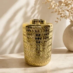 Vase doré 16 x 25 cm
