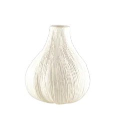 Vase rond blanc crémeux petit modèle