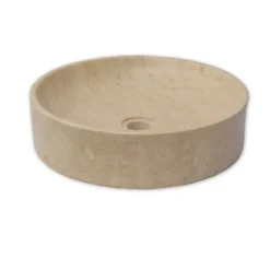 Vasque ronde en marbre crème irina