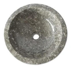Vasque ronde en marbre gris lizéa