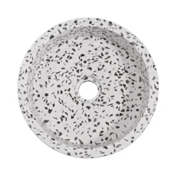 Vasque ronde terazzo crème arlequin mini