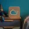 Veilleuse baleine en bois