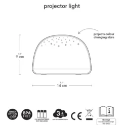 Veilleuse projecteur d'étoiles - tu