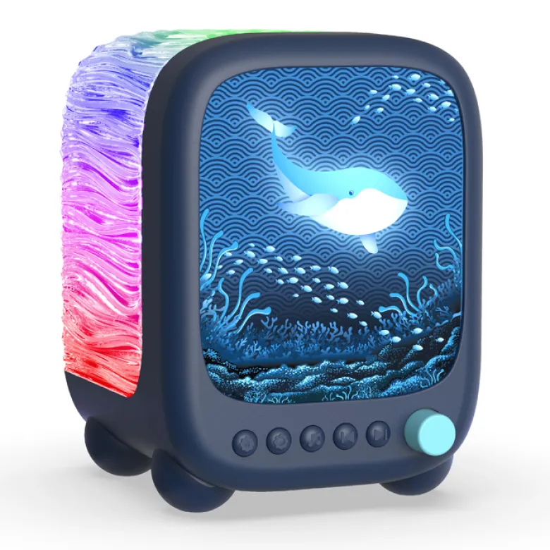 Veilleuse projecteur Océan bruit blanc et enceinte Bluetooth