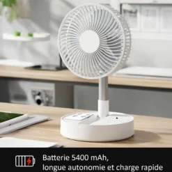 Ventilateur portable téléscopique avec télécommande