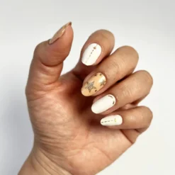 Vernis autocollant astro beige - manucure facile longue tenue Beige astral