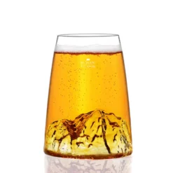 Verre design topographic mont blanc