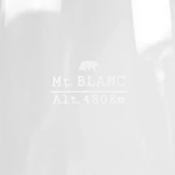 Verre design topographic mont blanc