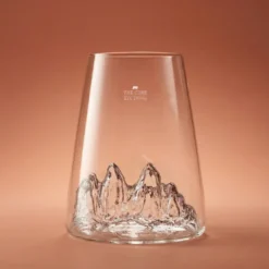 Verre design topographic : tre cime