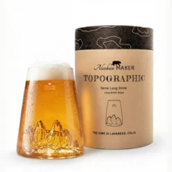 Verre design topographic : tre cime