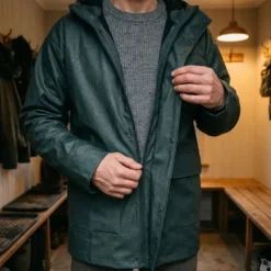 Veste imperméable en 13688 polyuréthane pvc kaki foncé m à 3xl