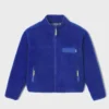 Veste sherpa zippée manches longues femme bleu électrique XS