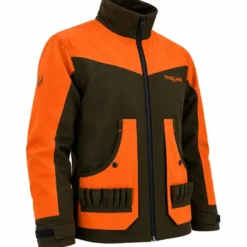 Veste treeland ouverture déperlante orange marron s à 3xl