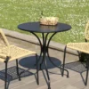 Vianney - table de jardin ronde 2 personnes 70x70cm