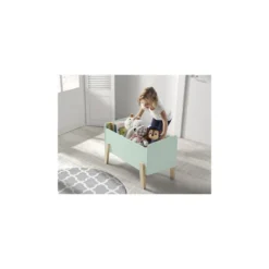 Vipack coffre à jouets kiddy vert me...