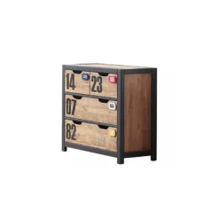 Vipack commode 3 tiroirs alex