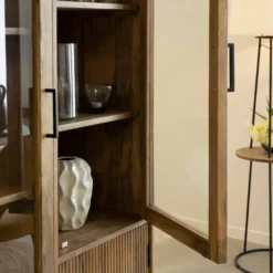 Vitrine haute en bois de de manguier joy