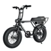 Vélo électrique biplace cargo garrett miller x noir, batt simple, pneus route