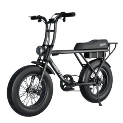 Vélo électrique biplace cargo garrett miller x noir, batt simple, pneus route
