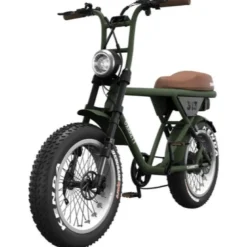 Vélo électrique biplace cargo garrett miller z pneux off road, vert