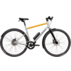 Vélo électrique parco 006 cadre haut jaune