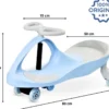 Voiture enfant twistcar 120 kg max bleue