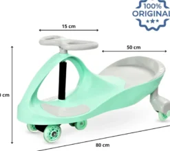 Voiture enfant twistcar 120 kg max verte