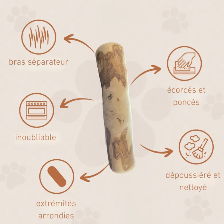 Wildfang - bâton à mâcher en bois de caféier à l'huile de saumon - 1 x s