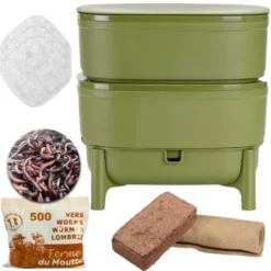 Wormcube lombricomposteur vert 2p