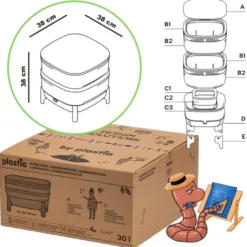 Wormcube lombricomposteur vert 2p