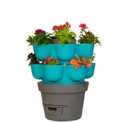 Wormgarden turquoise 2 jardinières