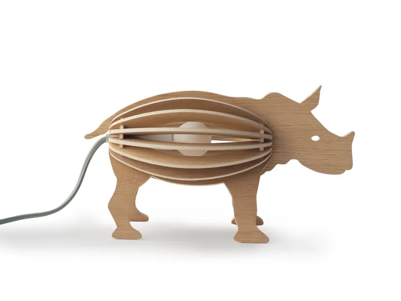 Zooo savane - lampe à poser rhinocéros